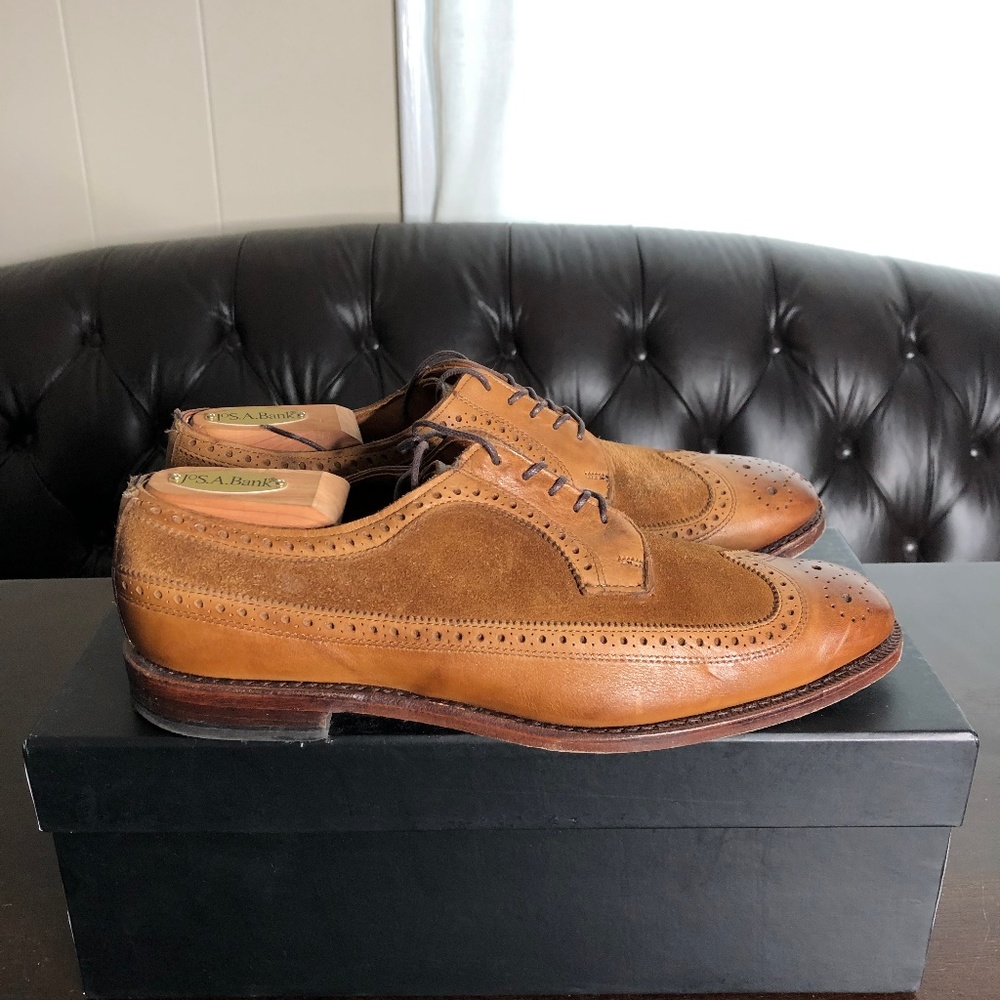 Allen Edmonds Leiden Suede Wingtip Blucher
